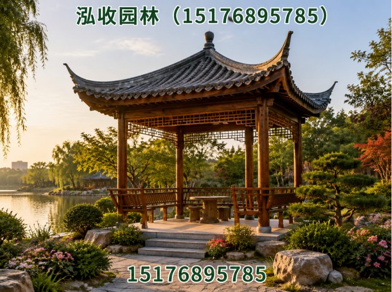 九江防腐木凉亭展示图